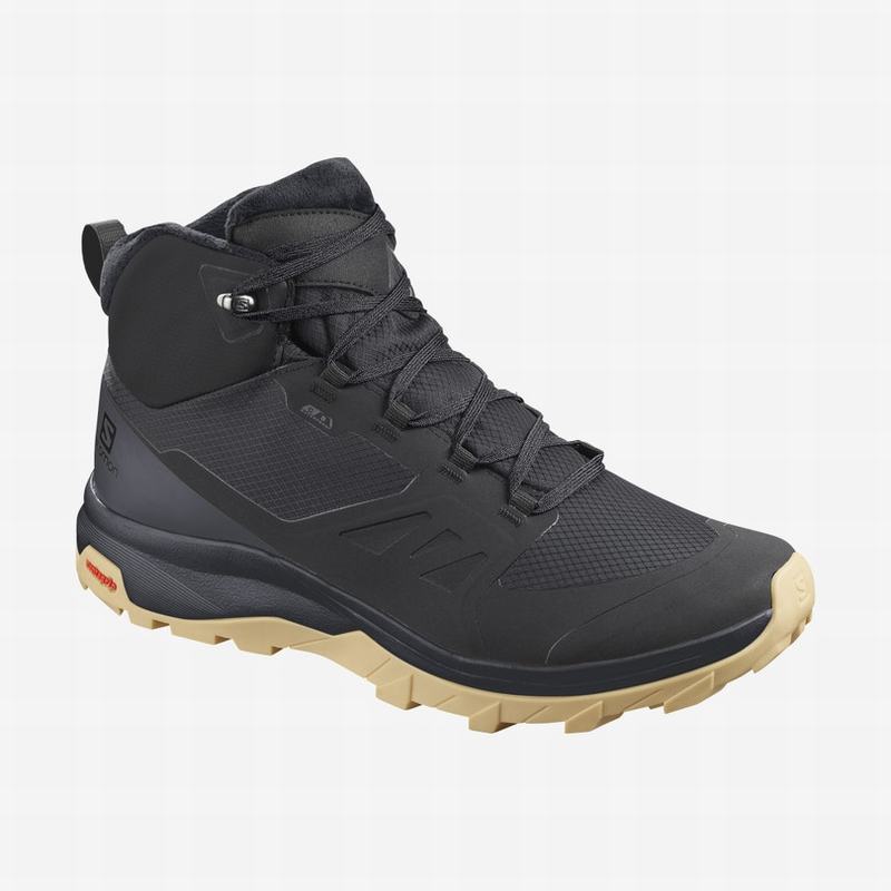 Salomon OUTSNAP CLIMASALOMON™ WATERPROOF Botas De Invierno Hombre - Negras - Colombia (38652-OBQD)